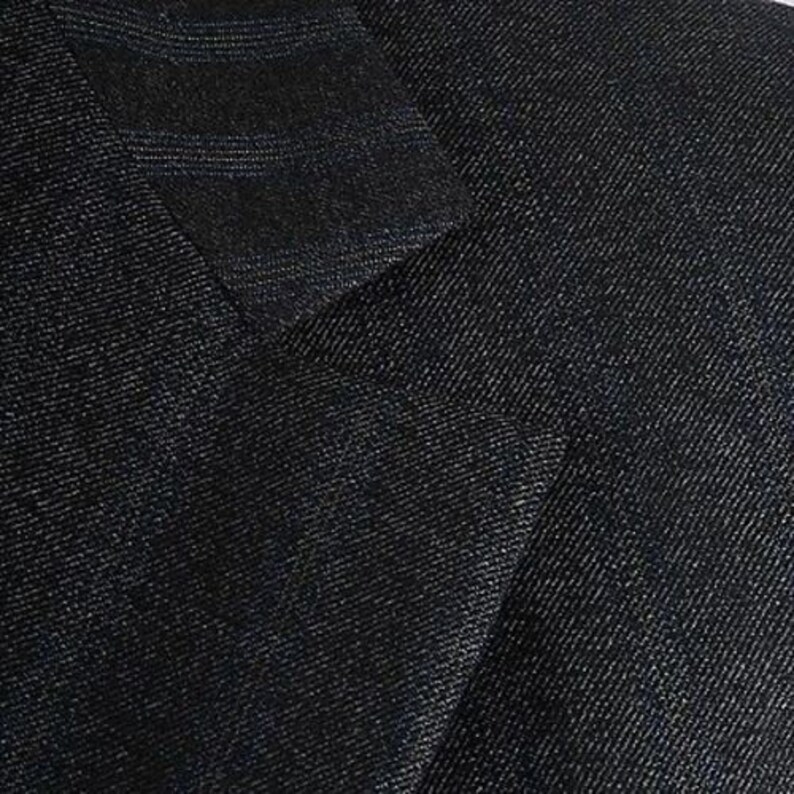 Mens Vintage 70s Hart Schaffner Marx Charcoal Blue Tan Stripe Two Piece Suit Jacket Pants Wool 40 40R 40S
