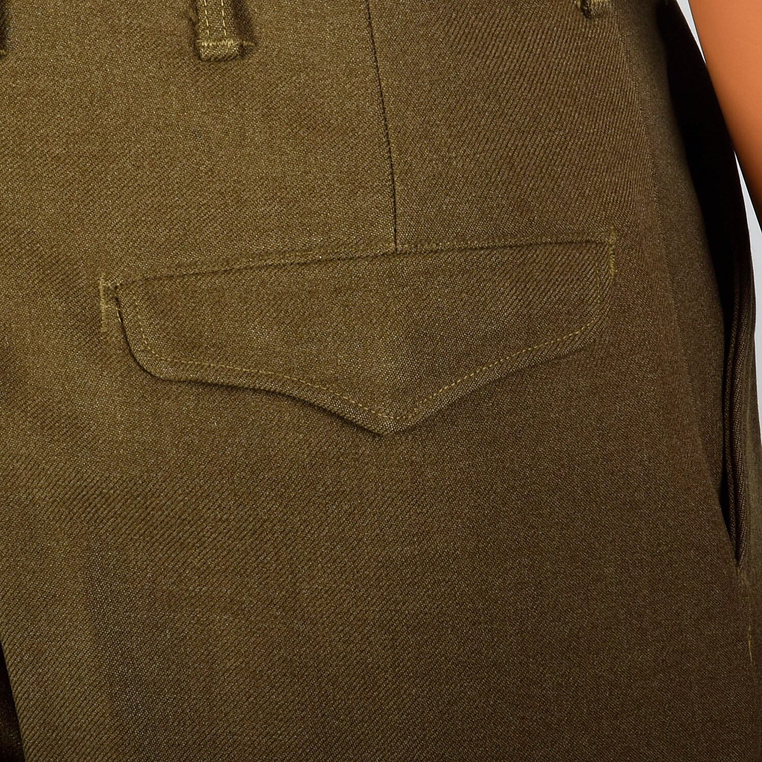 Small 29x28 1940s Mens Pants Military Olive Button Fly Wool - Etsy