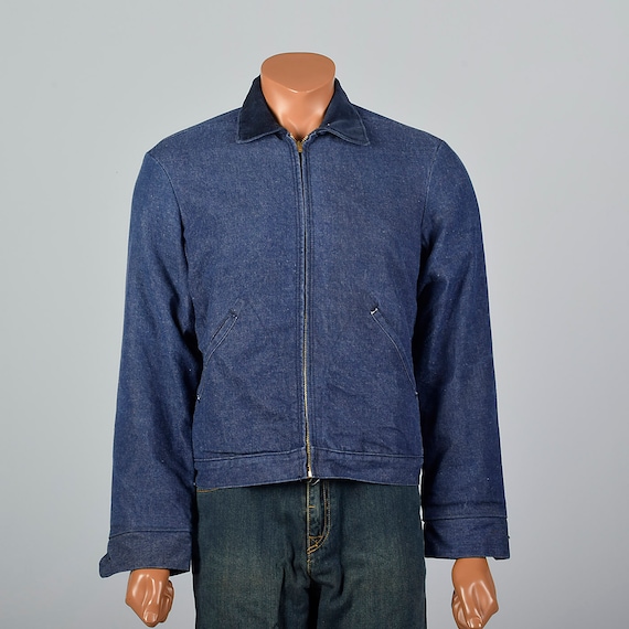 men's blanket lined denim jacket