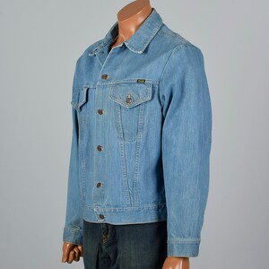 45R 1970s Mens Wrangler Range Jacket Classic Denim Jacket Workwear Work Wear Autumn Separates 70s Vintage image 2