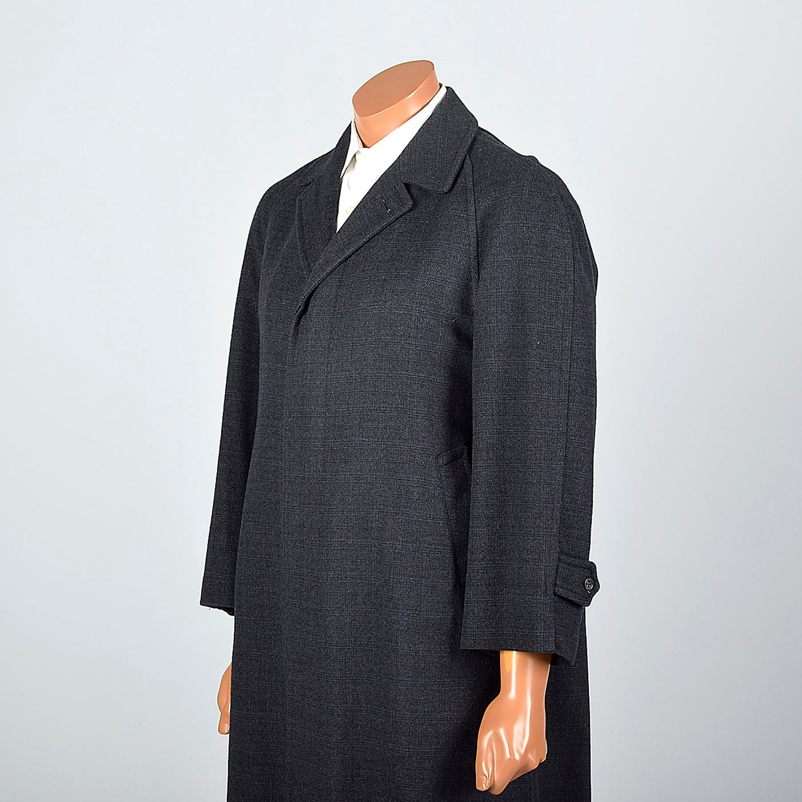 39R 1950s Mens Coat Wool Winter Coat Overcoat Button Front - Etsy