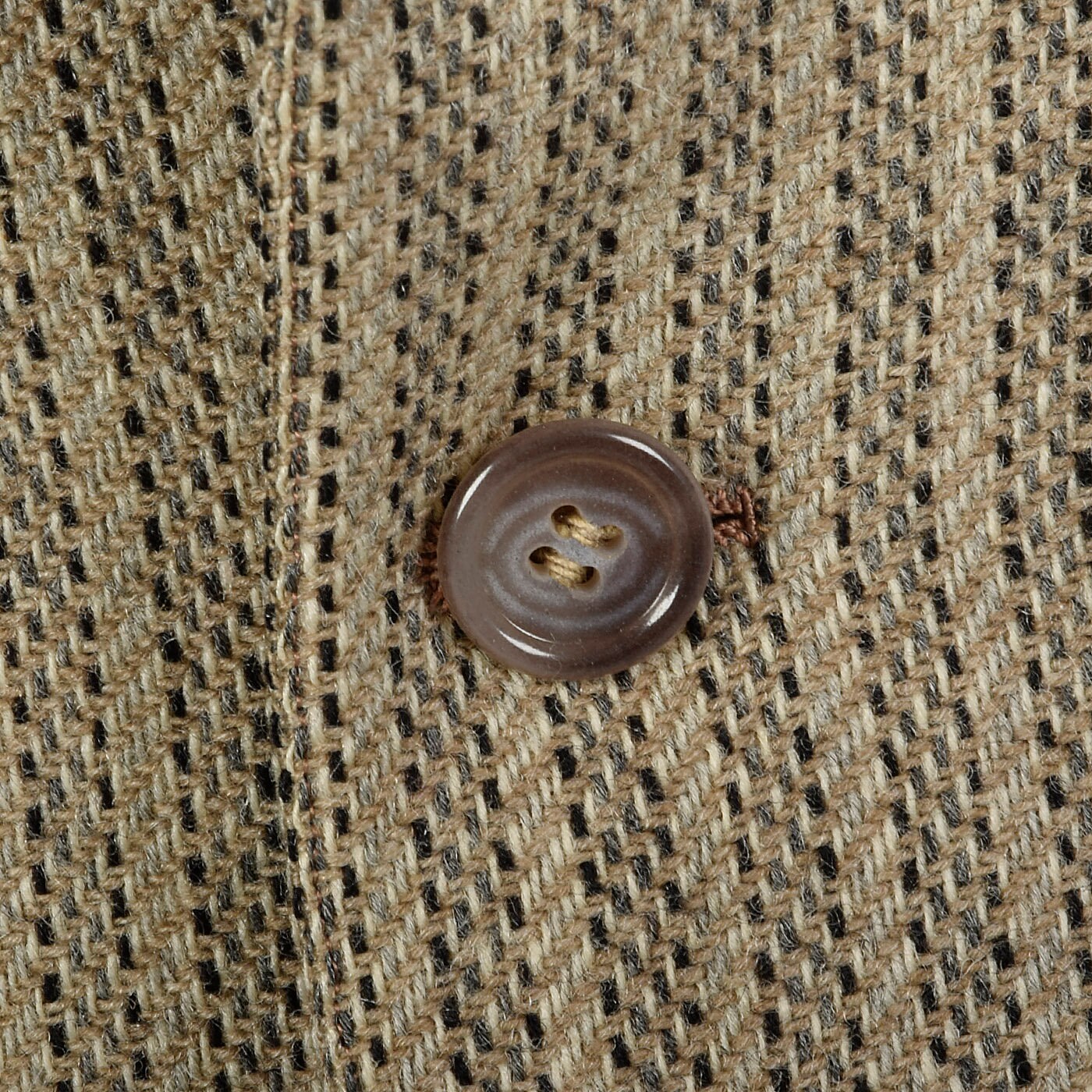 XL 44L 1950s Mens Tan Tweed Striped Sportcoat Single Vent Medium Lapels ...