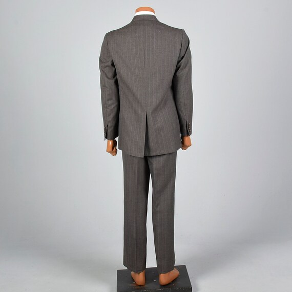 Medium 1960s 38R Stripe Suit Convertible Pockets … - image 4
