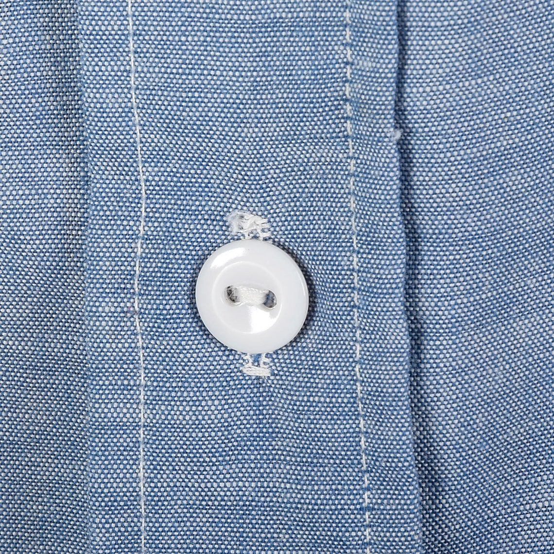 XL 1960s Mens Chambray Uniform Shirt Short Sleeve Patch | Etsy