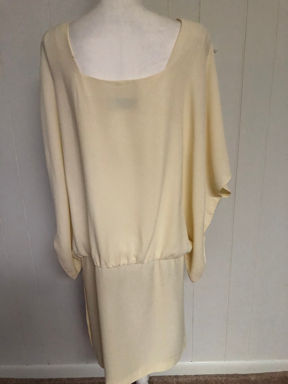 Vintage Women's Designer 1980's Dress in Beige by… - image 2