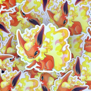 Littlest Flareon 2” Vinyl Sticker