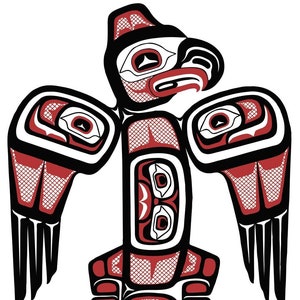 Lloyd H. Harsch Stastos Eagle I Canvas Authentic Indigenous Collectible Limited Edition numbered Made In Canada HAIDA Native Skidegate Band