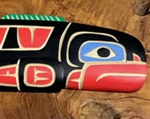 Richard KRAWCHUK Salmon 12 quot Displays Horizontally Native Legend Artist Cedar Carving Squamish Nation Canadian Carver Collected Worldwide R