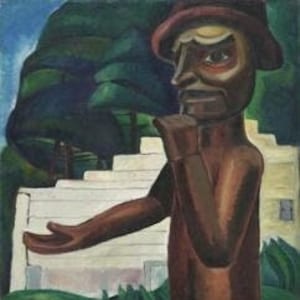 Emily Carr &quot; Potlatch Welcome &quot; Giclee Canvas art NEW Western Canadian History Indigenous Totem Forest Group of Seven Exhibitor/Author