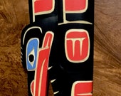 Richard KRAWCHUK Hummingbird 12 1 8 quot Displays Vertically Native Legend Artist Cedar Carving Squamish Nation Canadian Carver Collectible