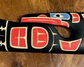 Richard KRAWCHUK Loon 10 quot Displays Horizontally Native Legend Artist Cedar Carving Squamish Nation BC Canadian Carver Collected Worldwide