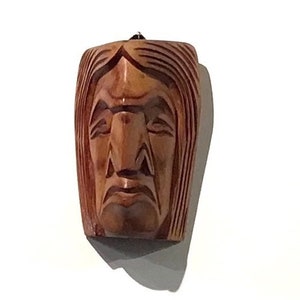 Ralph WILLIAMS 7.75&quot; Indigenous Squamish Nation Artist Native &quot;Chief&quot; Hand Made Carving ORIGINAL Wood Art