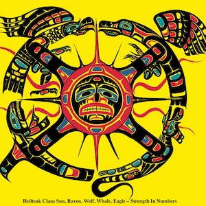 Fred ANDERSON Canvas Authentic Indigenous Collectible Made In Canada Collectible RARE Native Aboriginal Art Reflections British Columbia