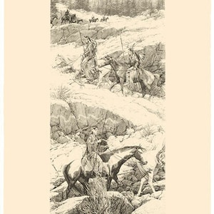Bev DOOLITTLE &quot; Shoshone Switchback &quot; Limited Edition art Canvas Signed & Numbered Camouflage Native Original Stone Lithograph RARE