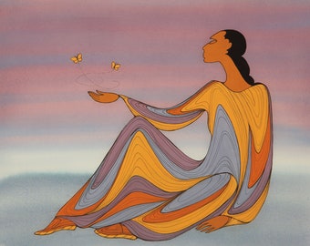 Maxine Noel Ioyan Mani Framed Woman Print, Approch of the Feature
