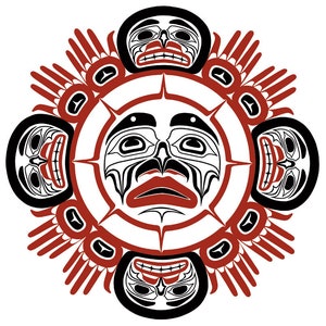 Carl STROMQUIST &quot; Brotherhood &quot; Canvas  Authentic Indigenous Canada Native art First Nations Northwest Coast Interior Salish Authentic Gift