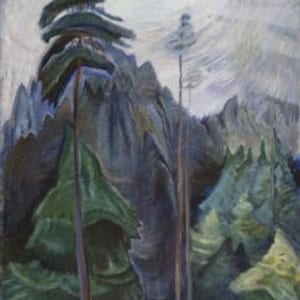Emily Carr &quot; Mountain Forest &quot; NEW Mint Giclee Canvas art Remarkable West Coast Canadian Artist & Author Group Of Seven Exhibitor Trees