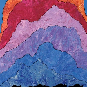 Victoria McKinney &quot; Thunder &quot; Canvas Authentic Indigenous Collectible Made In Canada Native art First Nations Aboriginal Peoples Buffalo Sky