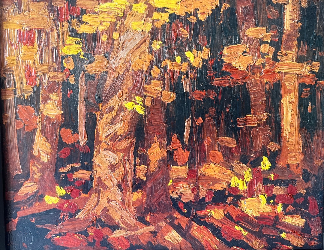 Tom THOMSON " Forest Interior " Limited Edition Lithograph Hardwood ...