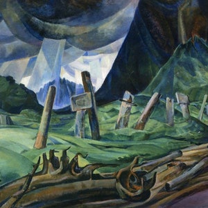 Emily Carr &quot; Odds An Ends &quot; NEW Mint Giclee Canvas art Remarkable West Coast Canadian Artist & Author Group Of Seven Exhibitor Trees Light