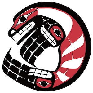 Ben HOUSTIE &quot; Seal &quot; Giclee Canvas Authentic Indigenous Native First Nation Heiltsuk Waglisla West Coat Art British Columbia Prosperity