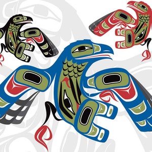 Mark PRESTON " Crow Story " Canvas Authentic Indigenous Collectible Limited Edition Size 195 Made In Canada Art Tlingit, Yukon Territory