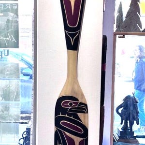 Raven Paddle Original First Nations Coast Salish Native Carving by ...