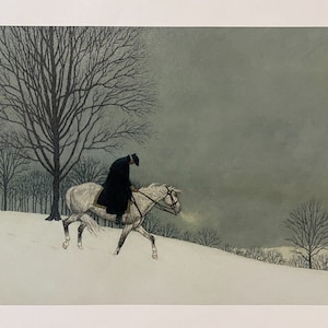 Arnold FRIBERG &quot; Winter At Valley Forge &quot; CANVAS George Washington 1975 Commander Army Military Service First President Veteran Artwork Gift