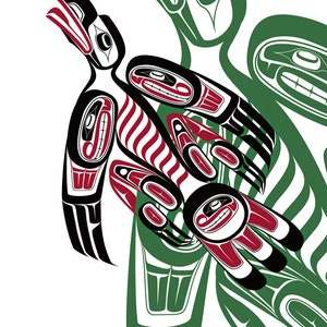 Todd Jason BAKER &quot;Raven&quot; Leinwand Authentische Indigene Limitierte Auflage Größe von 195 Made In Canada Sammler Native Art