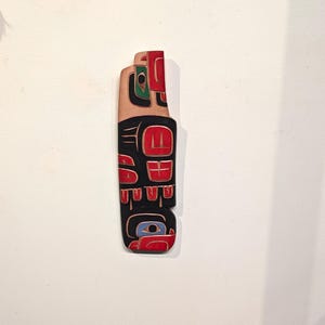 Aigle saumon Richard KRAWCHUK L'artiste squamish a sculpté et signé à la main des totems autochtones originaux pour protéger votre maison cadeau parfait OOAK
