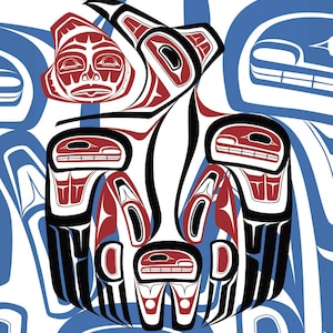 Todd Jason BAKER &quot;Raven Releasing The Sun&quot; Leinwand Authentische Indigene Limitierte Auflage Größe von 195 Made In Canada Sammler Native Art