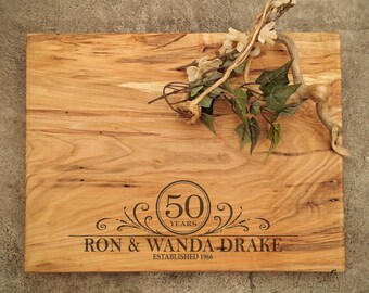 Personalized Maple Cutting Board - Anniversary Gift - #M3A