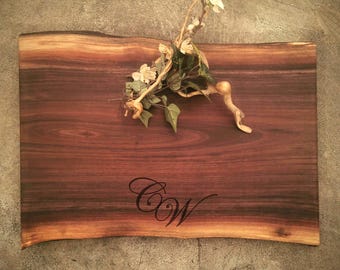 Custom Cutting Board - Personalized Walnut Cheese Board #O6B