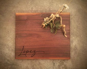 Personalized Cutting Board - One of a Kind Walnut Charcuterie Board - #M2E