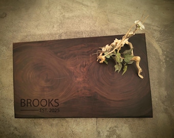 2 Inch Thick Personalized Walnut Cutting Board - Butcher Block - #A28A