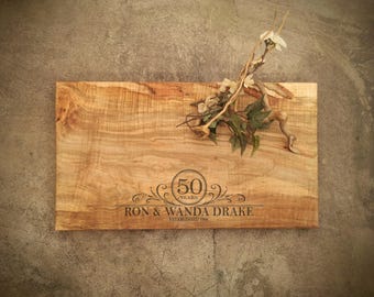 Personalized Maple Cutting Board - Anniversary Gift - #M2A