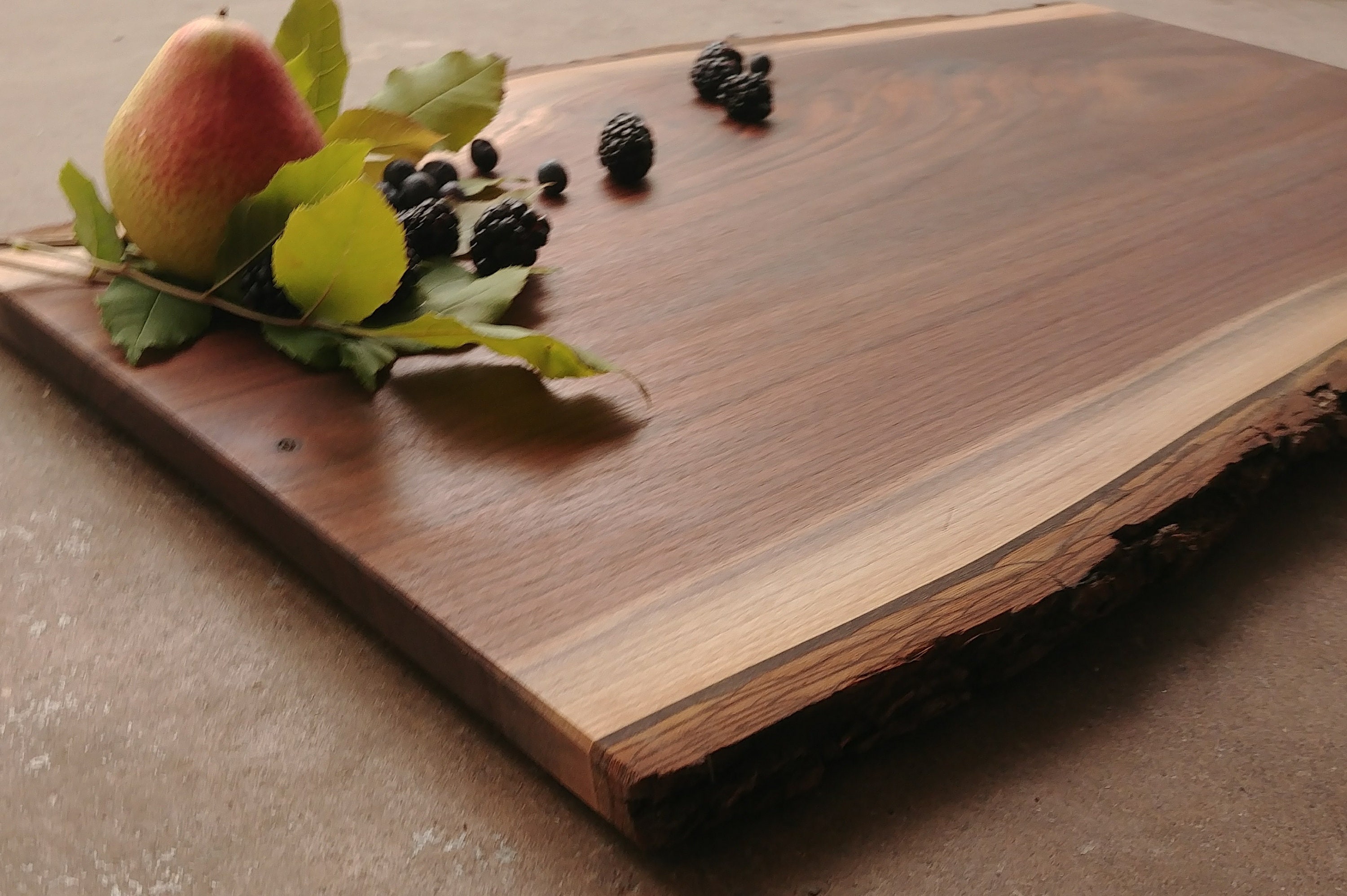 Personalized Cutting Board One of A Kind XLarge Live Edge Walnut