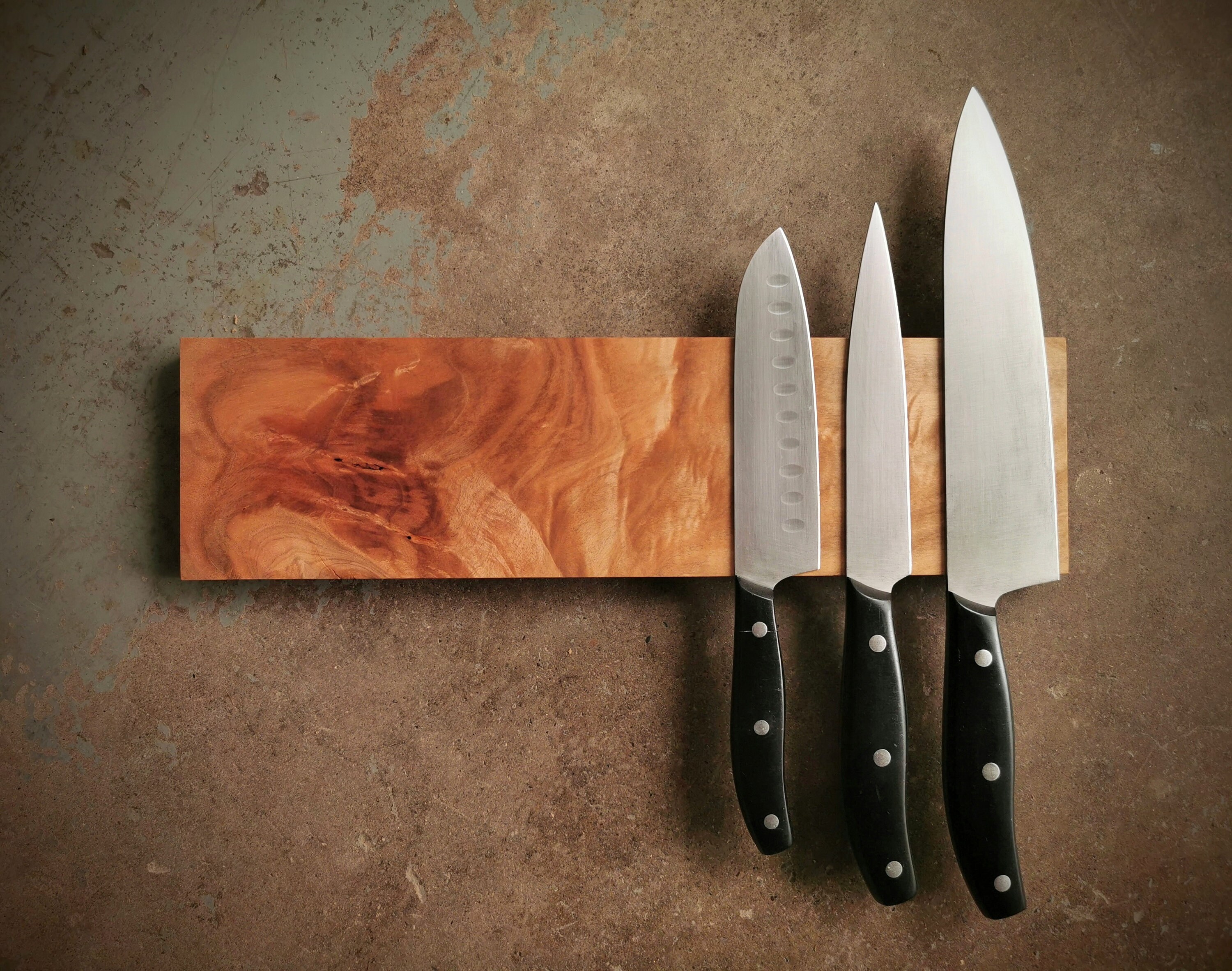 14 Inch Maple Knife Holder Wooden Knife Rack