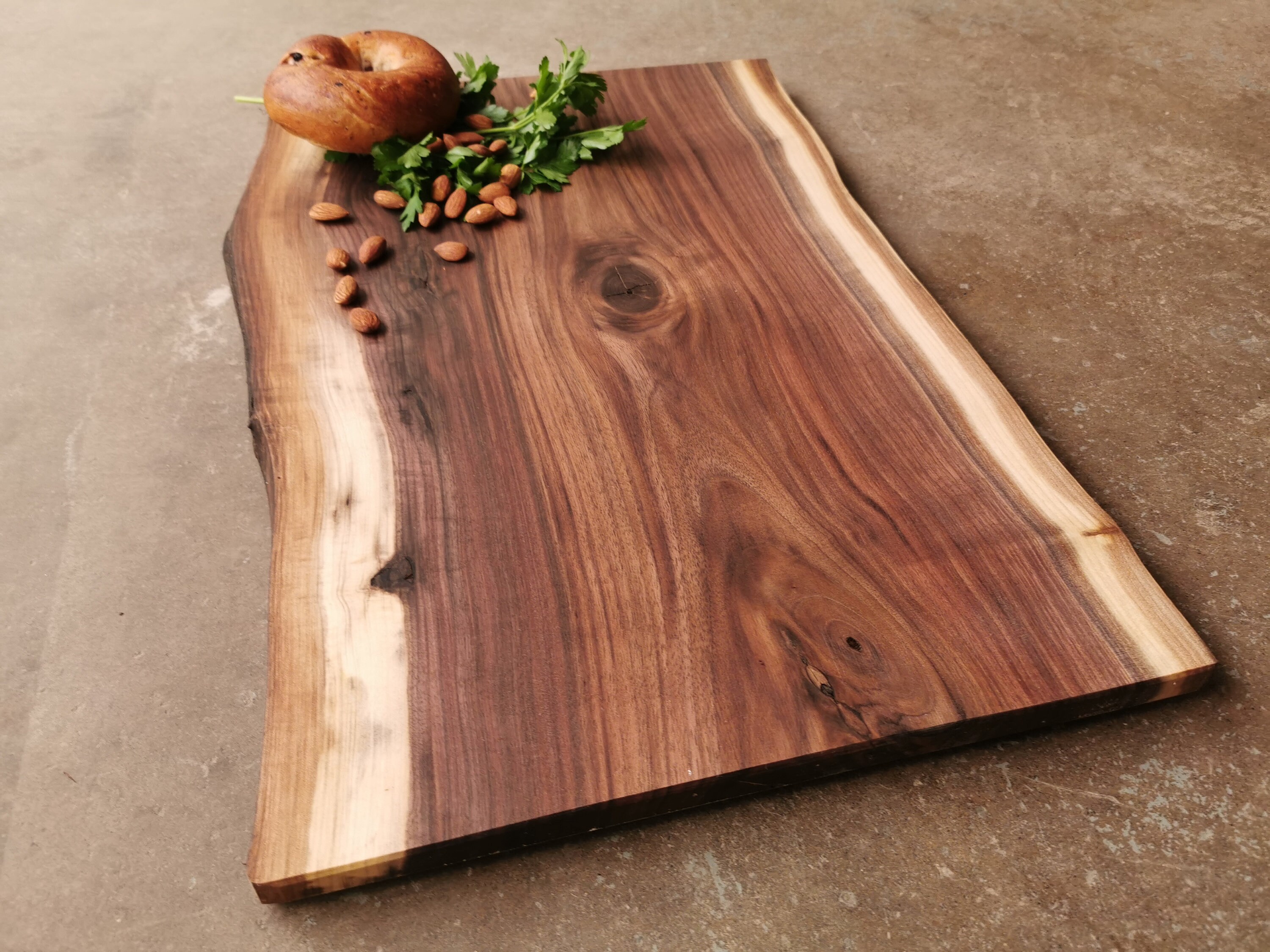 Black Walnut Live Edge Personalized Cheese Board