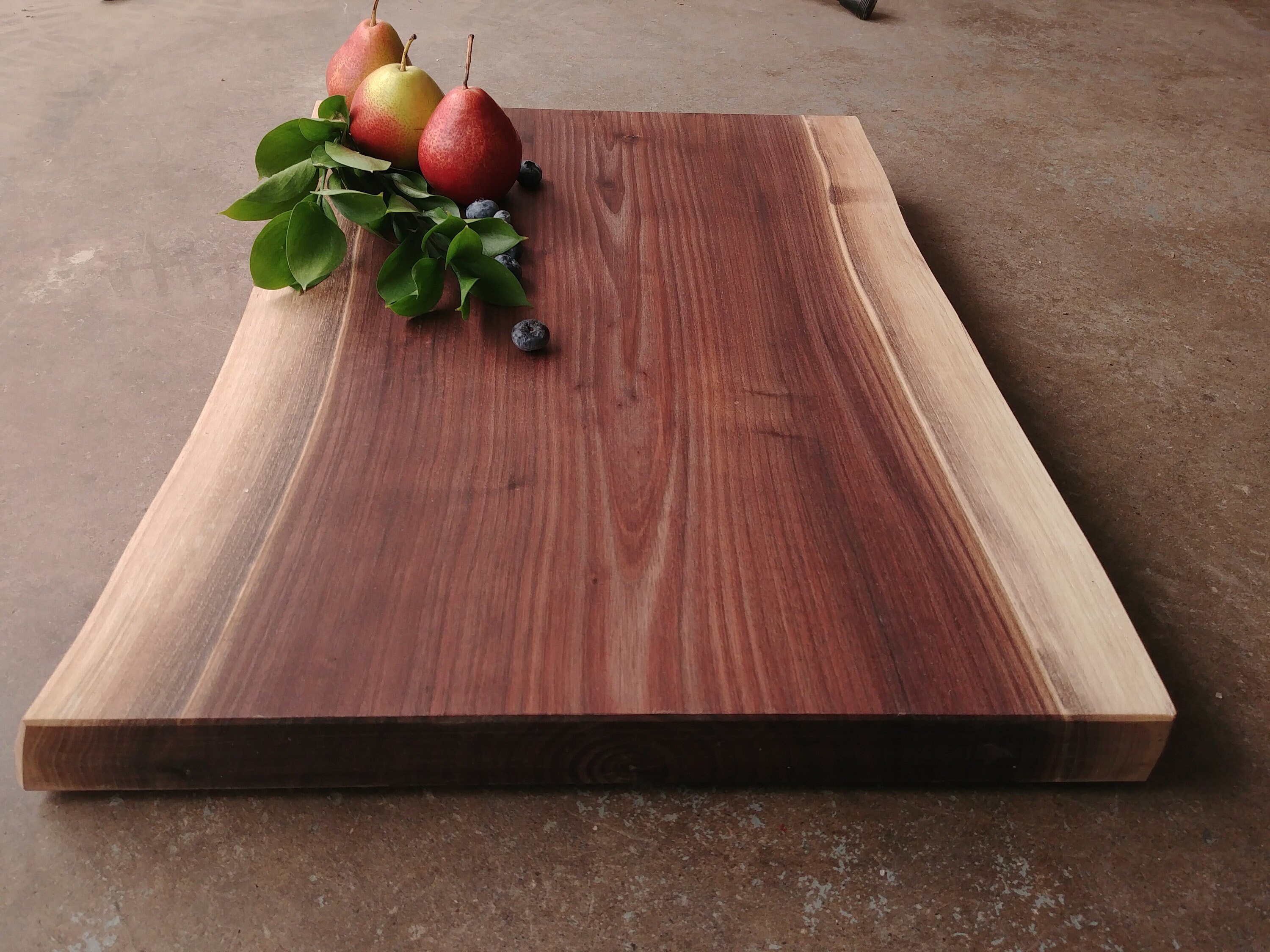 Black Walnut Live Edge Personalized Cheese Board