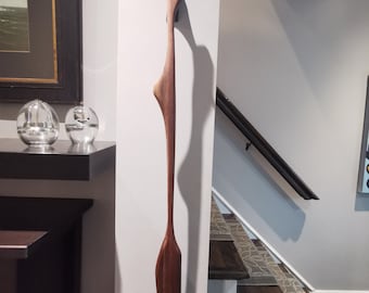 Long 29 Inch Shoehorn made with Walnut, includes Wall Hanger