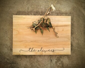 Personalized Cutting Board - *One of A Kind* Maple Cheese Board - #S4B