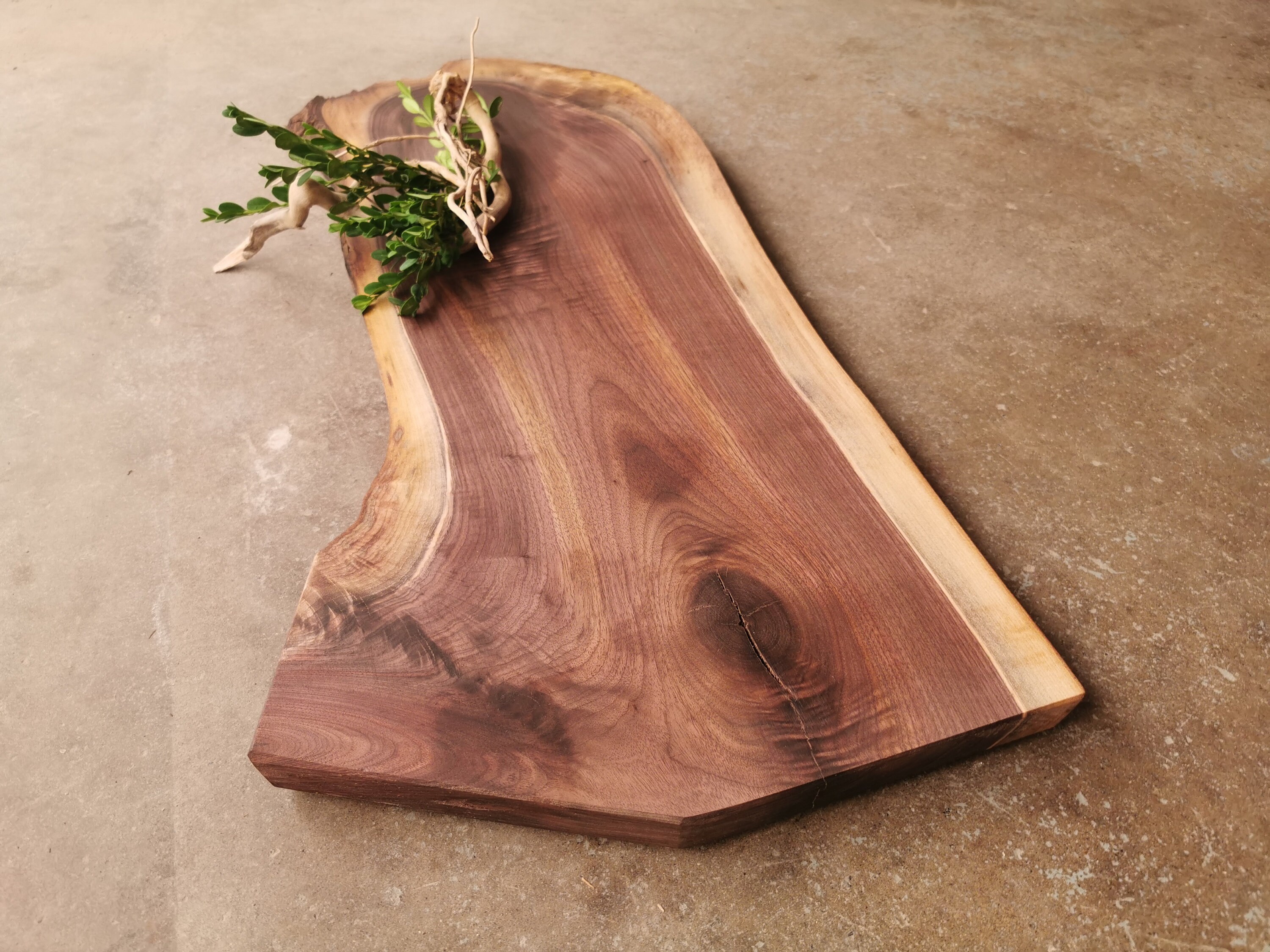 Live Edge Walnut Cheese Board