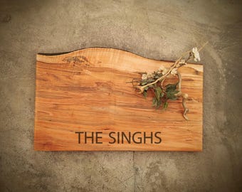 Personalized Cutting Board - Live Edge Maple Cheese Board -  #M4A