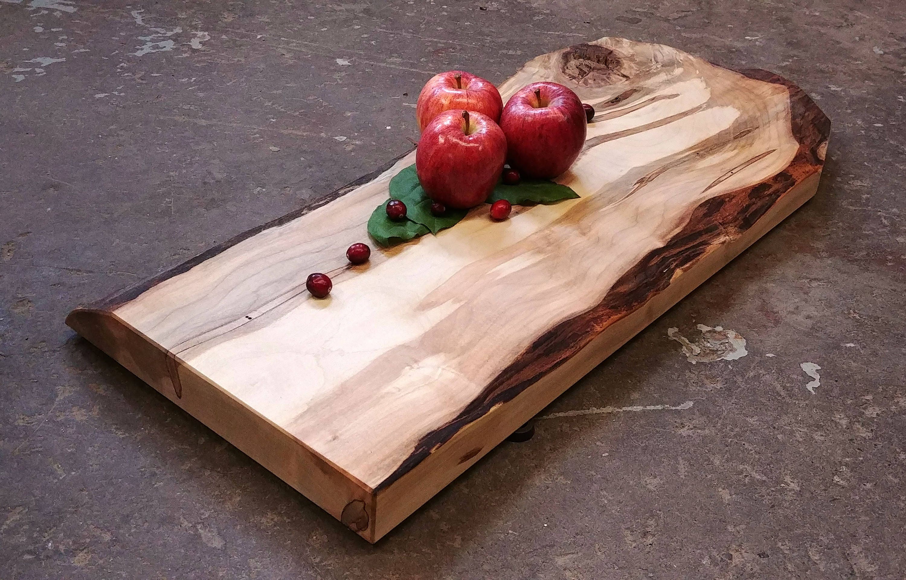 Personalized Cutting Board XLarge Thick Live Edge *One of A Kind* Maple