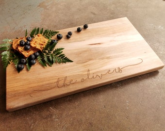 10x18 Inch Charcuterie Board - Personalized Cutting or Cheese Board