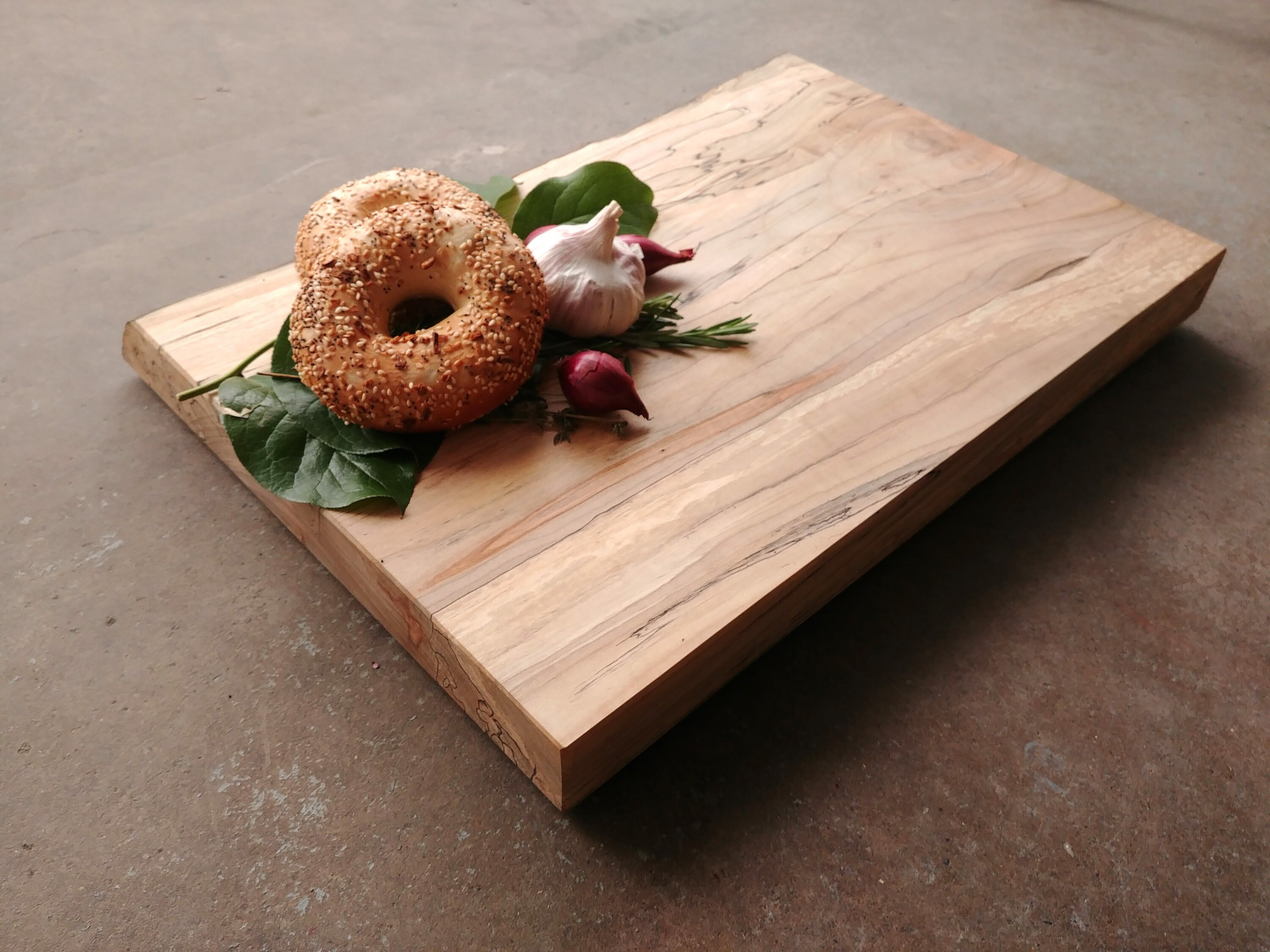 Personalized Cutting Board XLarge Thick Live Edge *One of A Kind* Maple