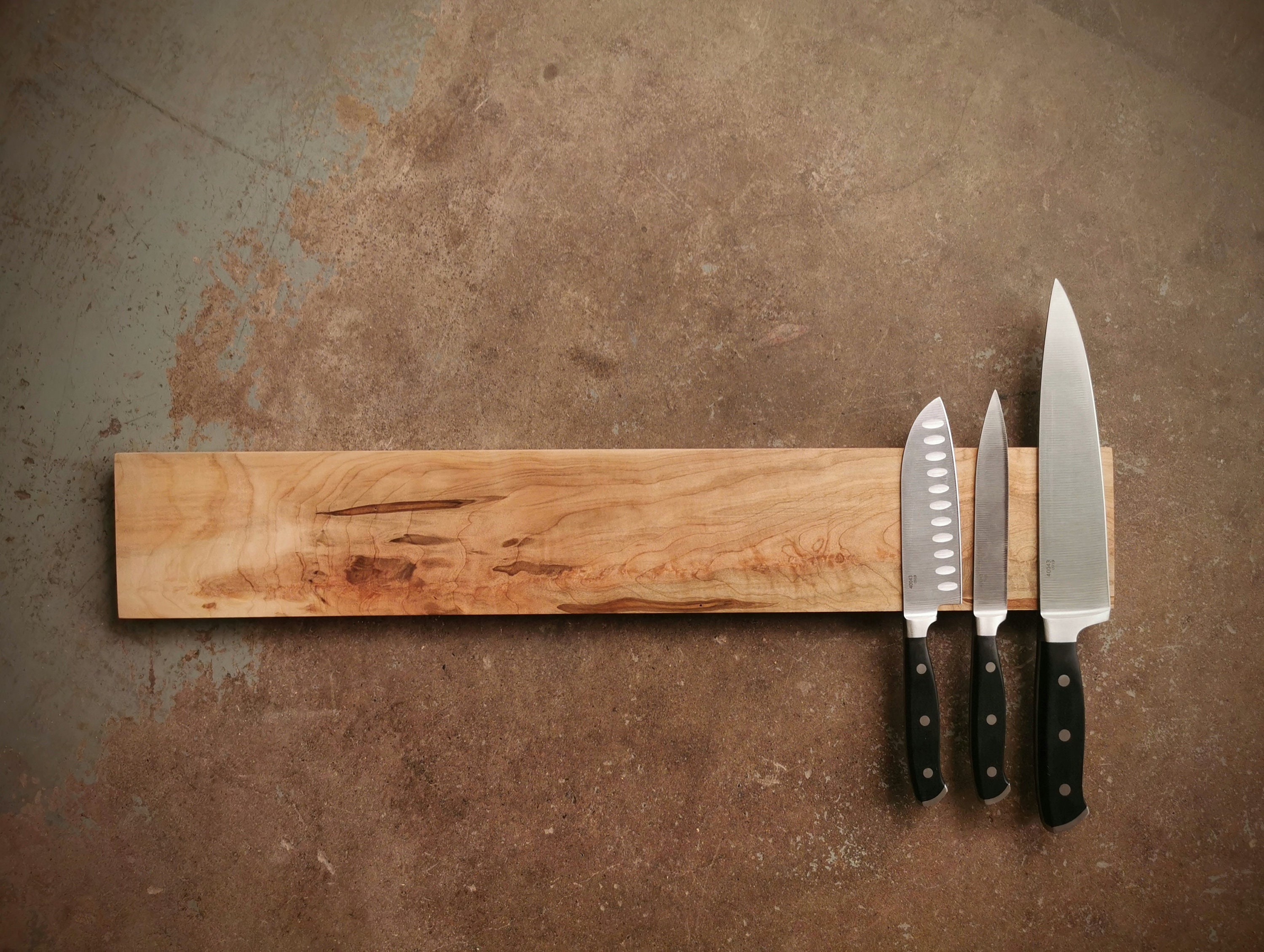 Private listing 24 Inch Maple Knife Holder