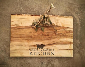 Live Edge Maple Personalized Cheese Board -  #O3E