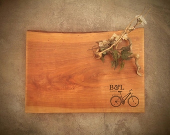 Personalized Charcuterie Board - Live Edge *One of A Kind* Cherry Cutting Board - #M1D